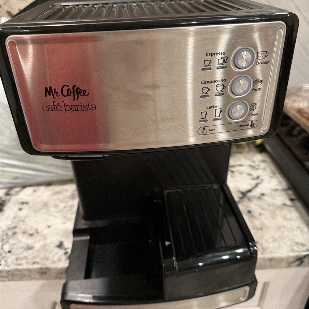 Mr. Coffee Café Barista 1040W Coffee Maker Stainless Steel Main Unit Only Works - Picture 6 of 9